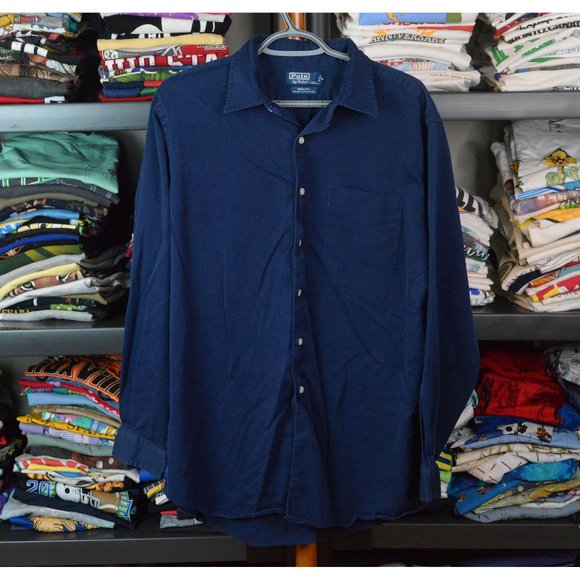 Polo Ralph Lauren Other - Polo Ralph Lauren Men's Large Midnight Blue Casual Shirt